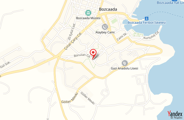 Ada hotel bozcaada harita, map