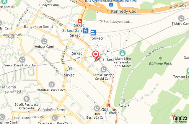 Agan hotel sirkeci harita, map