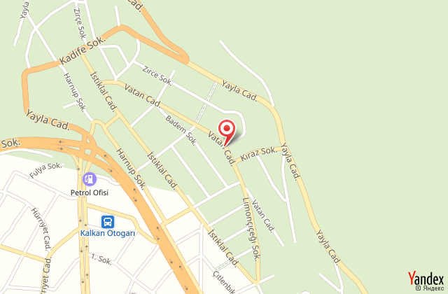 Altan apart hotel harita, map