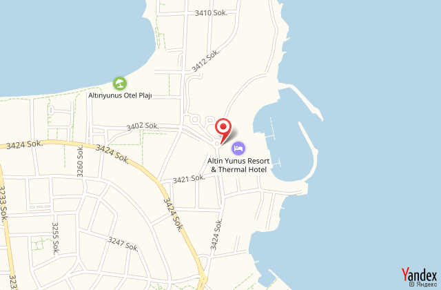 Altn yunus eme resort ve thermal hotel harita, map