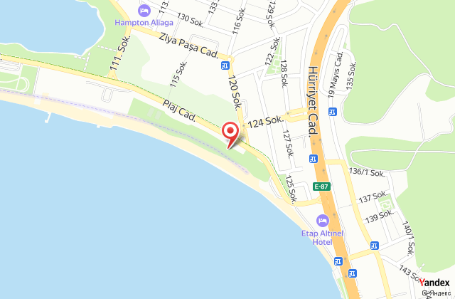 Anatolia beach club harita, map