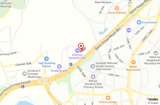 Anemon karabk harita, map