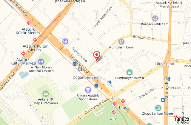 Madi hotel ankara harita, map