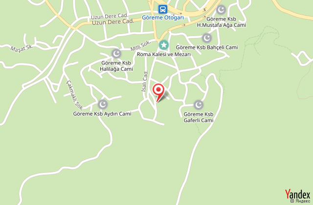 Aren cave hotel harita, map