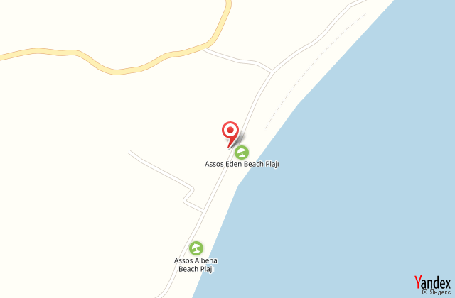 Assos eden beach hotel harita, map