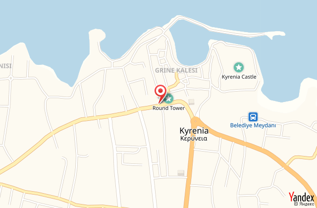 The port of kyrenia hotel harita, map