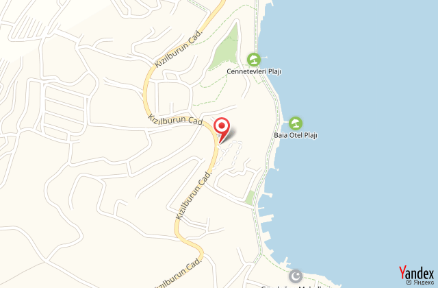 Baia bodrum hotel harita, map