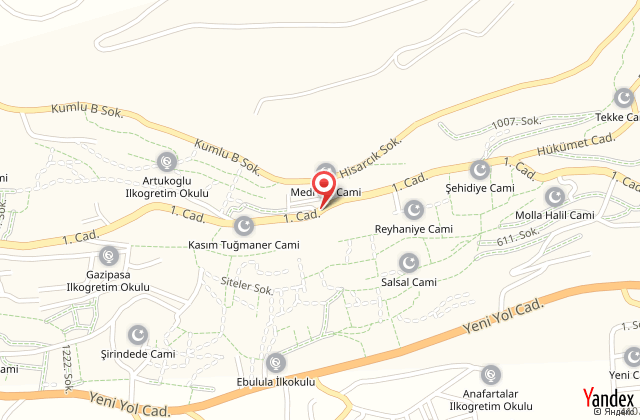 Baak hotel harita, map