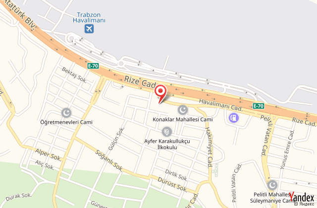 Bayramolu airport apart harita, map