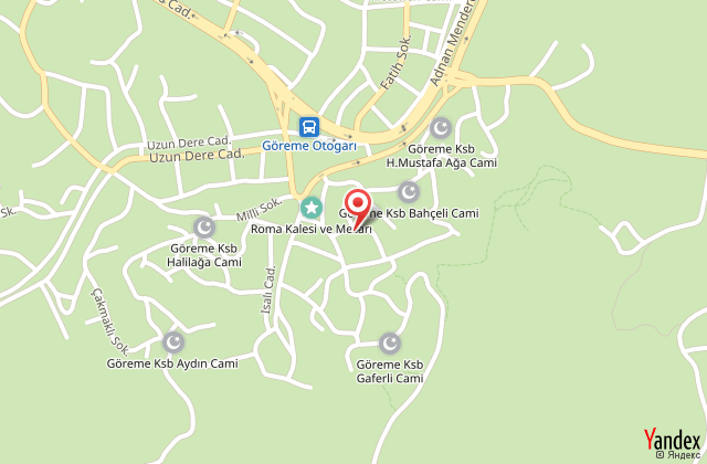 Bedrock cave hotel harita, map