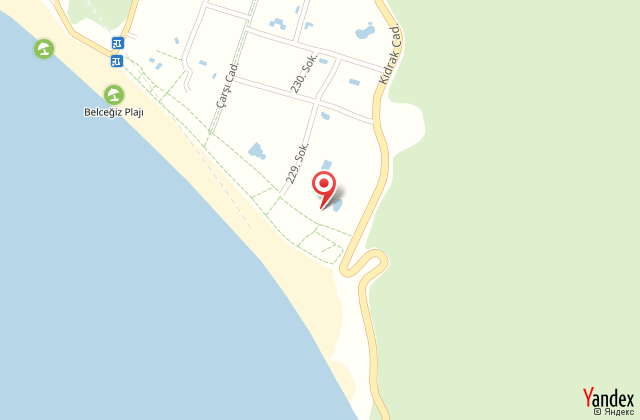 Belcekum beach hotel harita, map