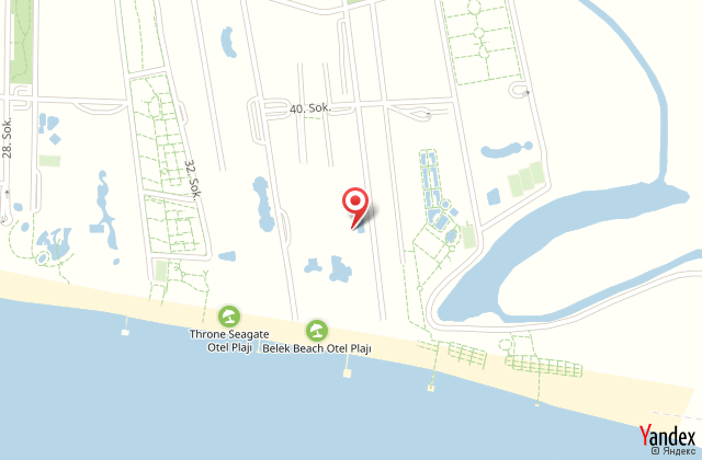 Belek beach resort hotel harita, map