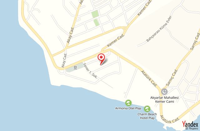 Bendis beach hotel harita, map