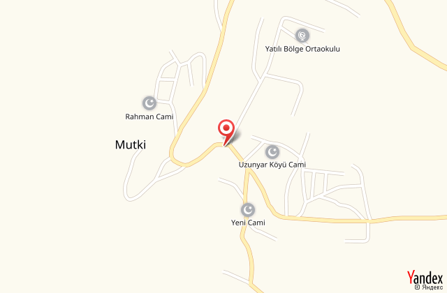Bitlis mutki retmenevi harita, map