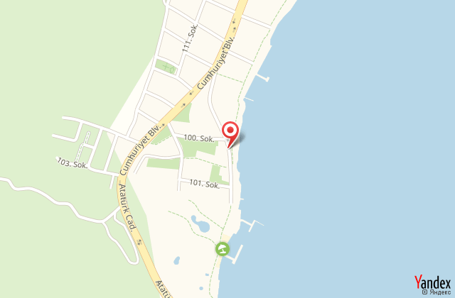 Bliss beach hotel harita, map