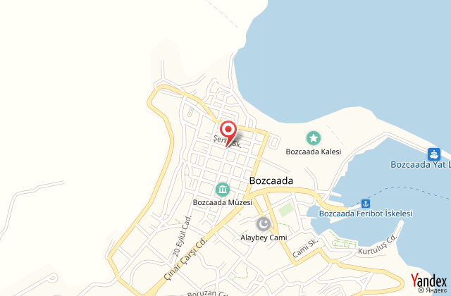 Bozcaada albatros otel harita, map