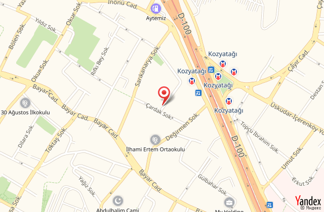 Byotell hotel stanbul harita, map