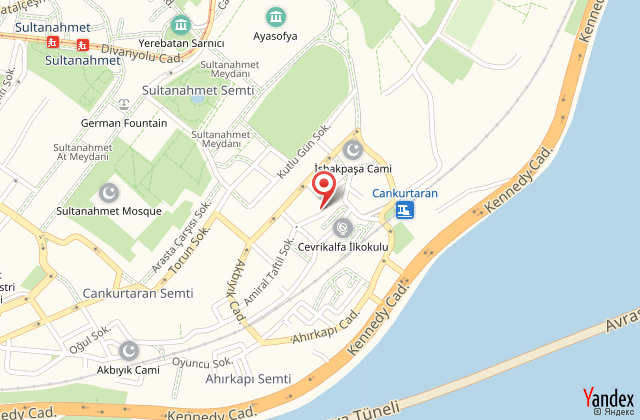 Byzantium comfort hotel istanbul harita, map