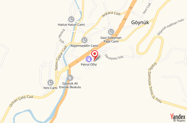 Caferler kona gynk harita, map