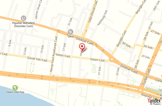 Cann hotel harita, map