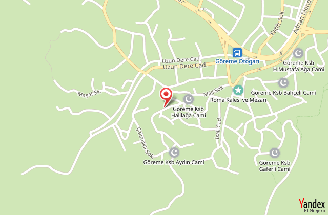 Canyon view hotel harita, map