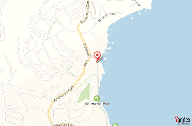 Cape bodrum beach resort harita, map
