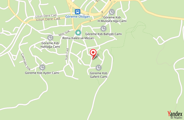 Cappadocia cave land hotel harita, map