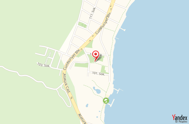 Caprice beach hotel harita, map