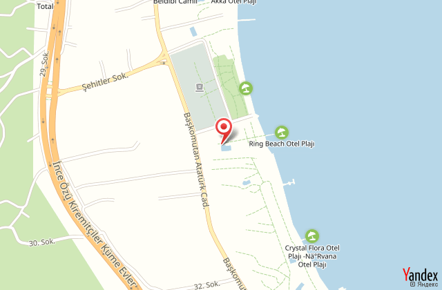 Carelta beach resort & spa harita, map