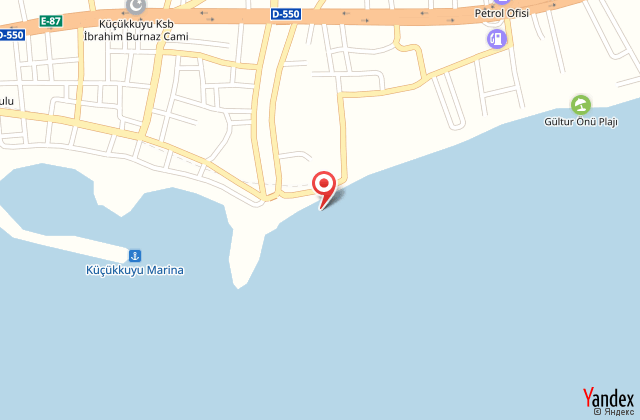 etinkaya beach hotel harita, map