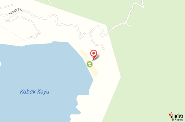 Chakra beach kabak harita, map