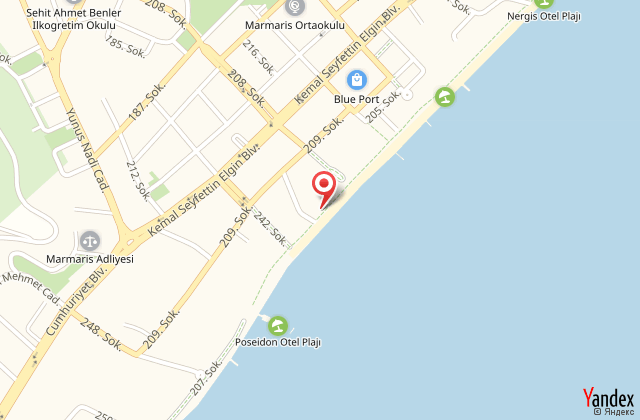 Cle beach boutique hotel harita, map