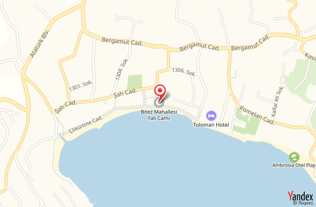 Costa bitezhan hotel harita, map