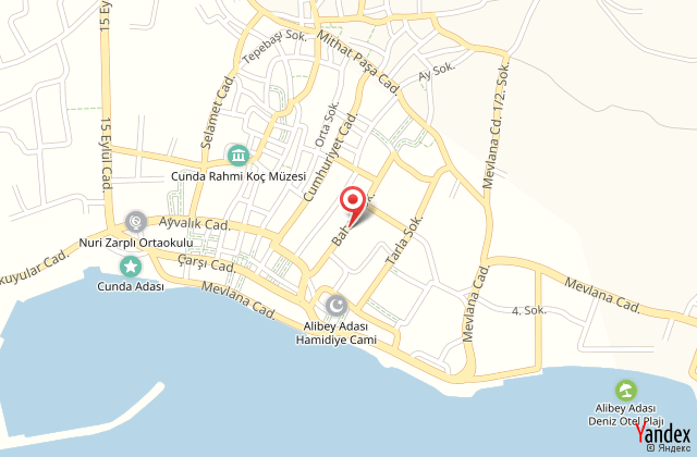 Cunda poseidon otel harita, map