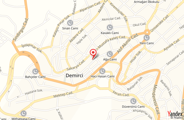 Demirci sungur otel harita, map