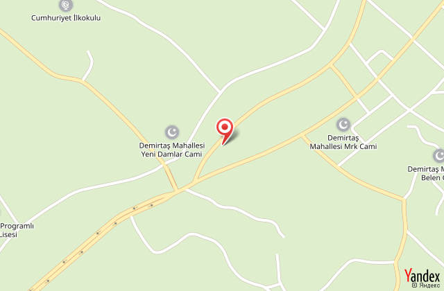 Demirta huzur otel harita, map