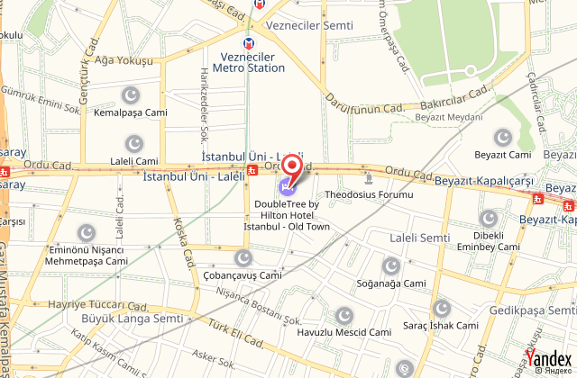 Doubletree by hilton istanbul old town harita, map