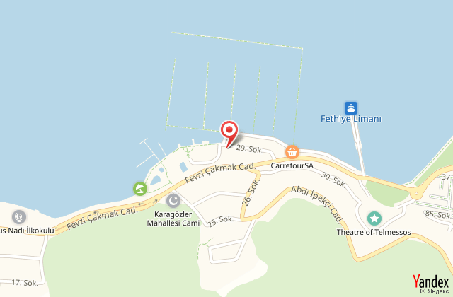 Ece saray marina & resort harita, map
