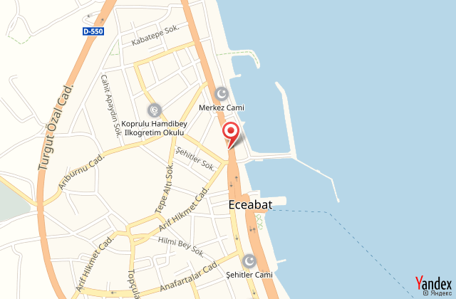 Eceabat tj's hotel harita, map