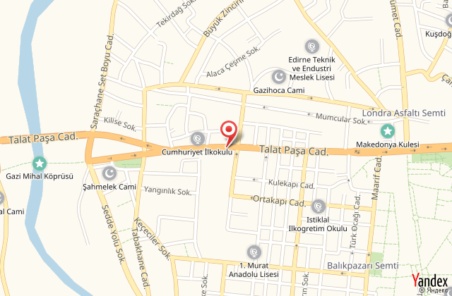 Edirne k otel harita, map