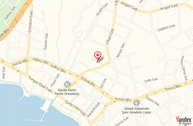 Efe hotel gcek harita, map