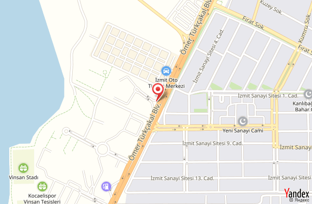 Emex otel kocaeli harita, map