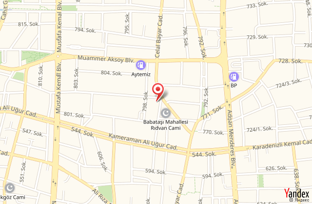 Erciyes apart hotel harita, map