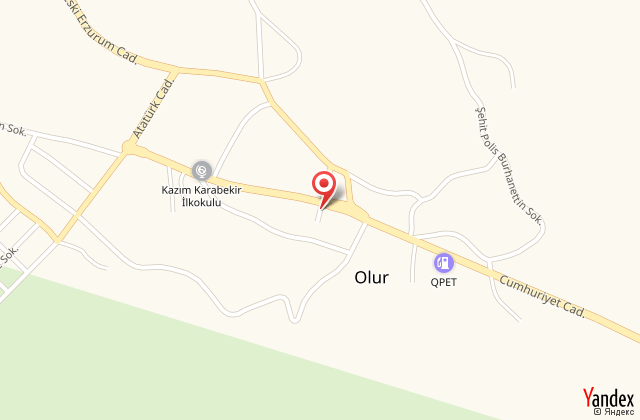 Erzurum olur retmenevi harita, map