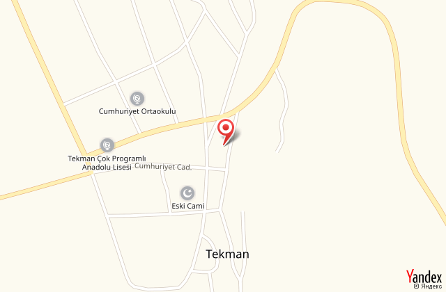 Erzurum tekman retmenevi harita, map