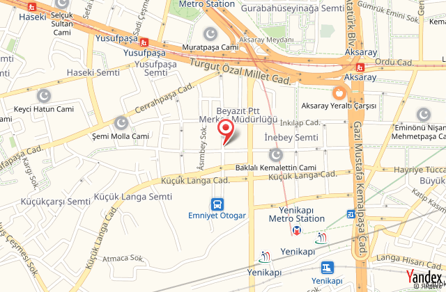 Fatih sinem hotel harita, map