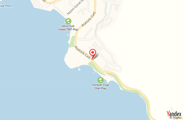 Forever club bodrum harita, map