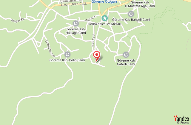 Gedik cave hotel harita, map