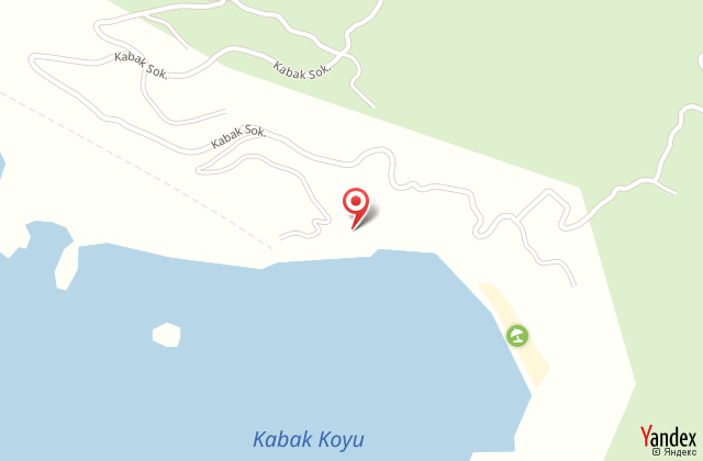 Gemile beach lodge kabak harita, map