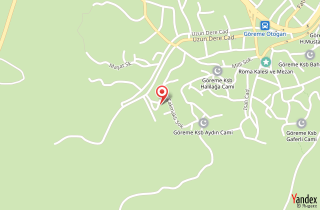 Greme kaya otel harita, map